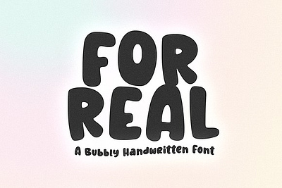 For Real Bubbly Handwritten Font bold font bubble font bubbly bubbly font bubbly fonts bubbly handwritten font cricut font cute font groovy font handwritten font real bubbly handwritten font retro font