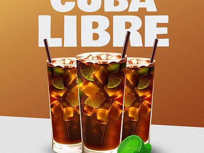 Cuba Libre Drink Product Post ads ads design graphic design product image product post social media graphics social media post static ads static ads design