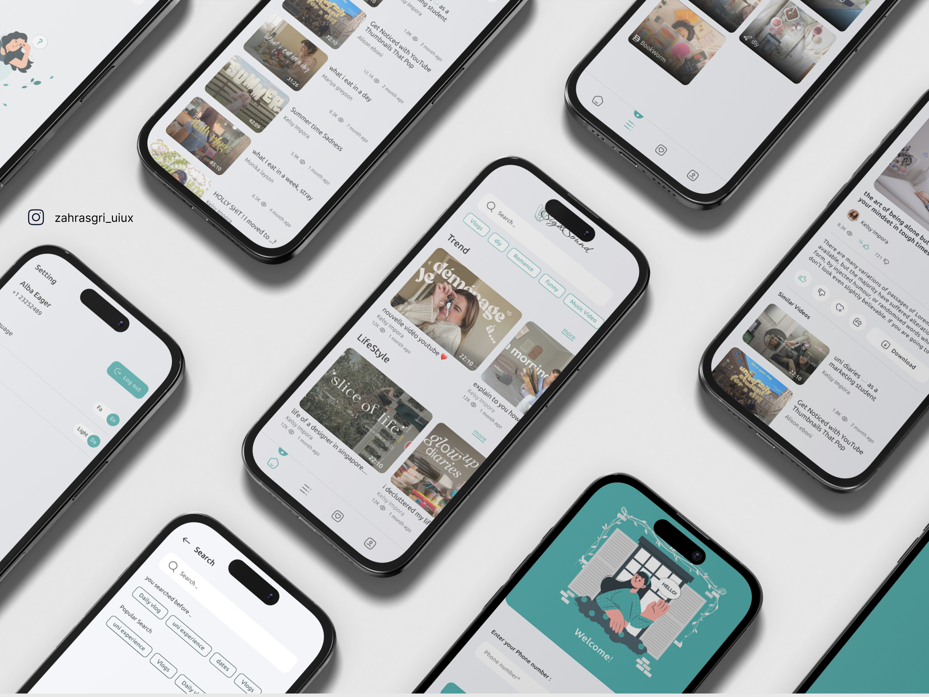 VideoStream Application Design application darkmode lightmode pdpage streaming ui uiux ux video videoplayer videostream