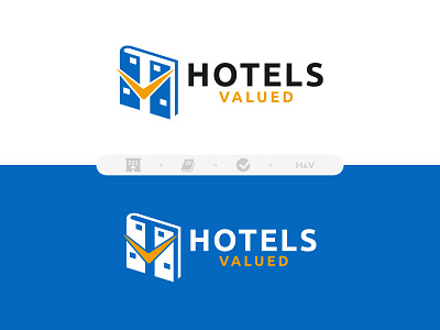 Hotel Valued booking logo accomodation booking app booking service easy booking hospitality hotel booking hotel branding hotel icon minimalist design modern logo online reservation reservation room booking stay logo tourism travel travel agency travel logo travel platform vacation logo