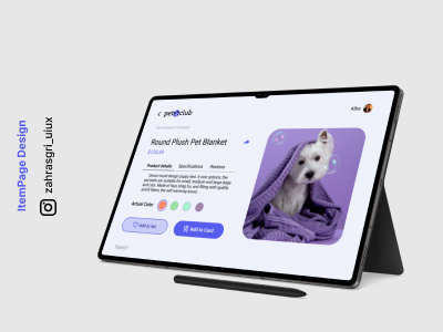 Item Page Design design desktop item itemdesign itempage ui