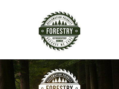 Forestry Community Logo Design forestry graphic design logo logo design