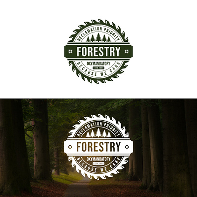 Forestry Community Logo Design forestry graphic design logo logo design