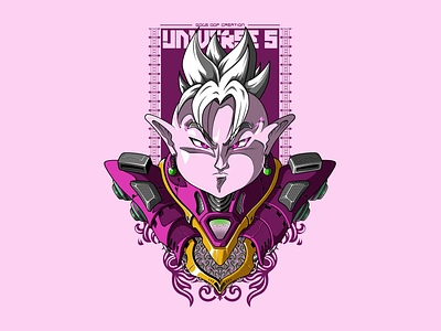 Mecha Kaioshin - Ogma anime artwork character art character design concept artwork dragonball fanart illustration kaioshin mecha purple