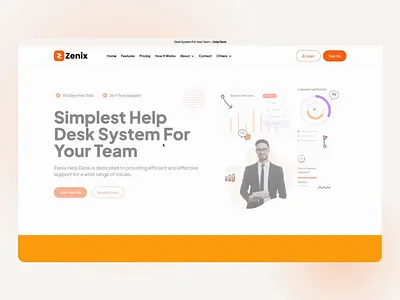 Help Desk Web Design elementor elementor pro help desk responsive website saas tech startup ui website wordpress