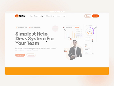 Help Desk Web Design elementor elementor pro help desk responsive website saas tech startup ui website wordpress