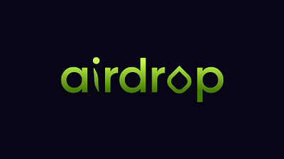 AIRDROP- Logo Design Concept blockchain branding creative crypto currency decentralized defi firelab focus lab hola lab logo logo design logo designer market modern nfts slack startup token web3