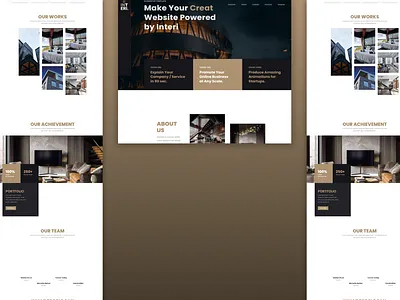 INTERI: An home improvement website design 3d animation branding design graphic design home logo motion graphics ui website