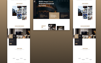 INTERI: An home improvement website design 3d animation branding design graphic design home logo motion graphics ui website