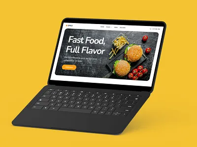 SPICE: A restaurant website design 3d animation branding delivery design food graphic design landing page logo motion graphics restaurant ui uiux website