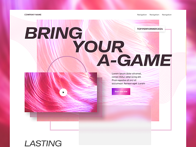 Landing page concept branding design graphic design modern ui ux webdesign