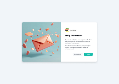 Verify Email 3d email ui verify