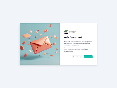 Verify Email 3d email ui verify