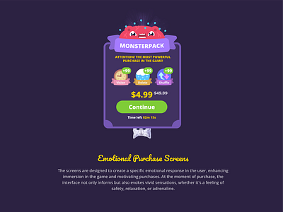 Booster Purchase Pop-Up angry cats countdown timer evil flat flat design gaming app in app purchase monster premium red subscription