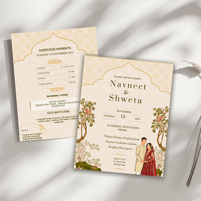 Indian Wedding Card design graphic design wedding card