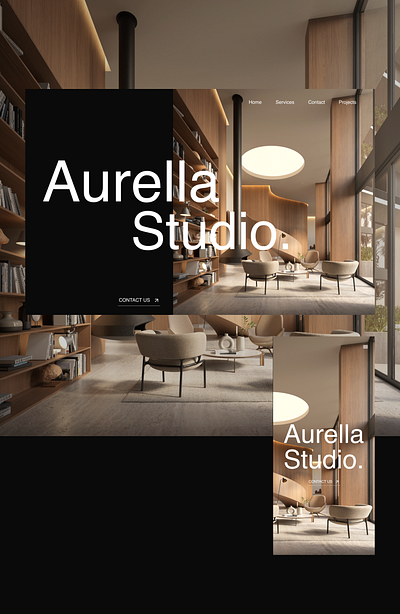 Interior Design Website - Aurella Studio. jewellery jewellery website ui uxui