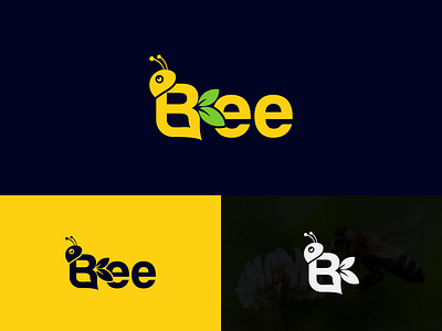 Wordmark Logo ! Bee bee logo creative logo design flat logo icon logo illustration letter logo logo logo design minimalist logo nature bee logo simple logo wordmark logo