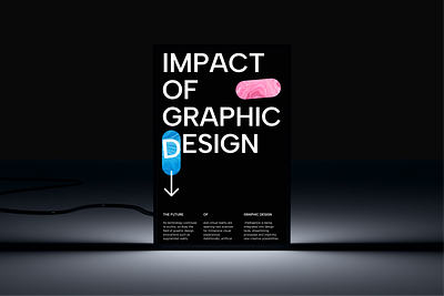 Poster black design graphic design poster ui