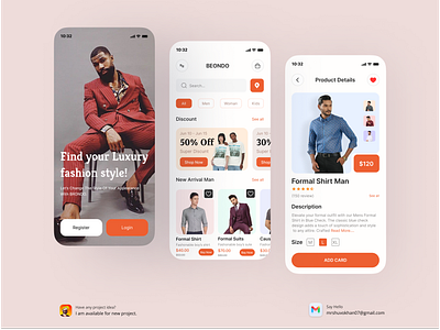 Shop Design Mobile App animation design fashion mobileapp shop ui ux