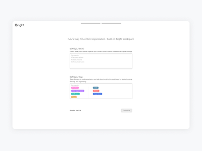 Signup & Settings Screens product design ui