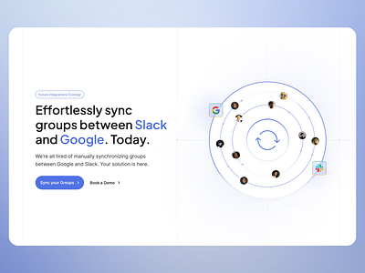 Landing Page For Synchronizing Groups automation backup design dropbox files interactions landing design landing page operations platform responsive design saas sync synchronization ui uiux upload ux uxui web design