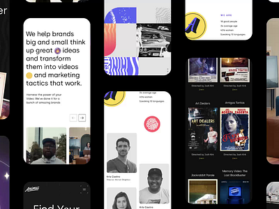 Animus Mobile Screens animation animus studios art direction branding design development graphic design illustration mobile mobile design motion graphics product design rogue studio typography ui ux web web design website