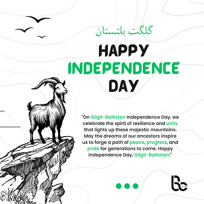 Social Media Post Design-Independence Day Gilgit-Baltistan 2024 graphic design post social media