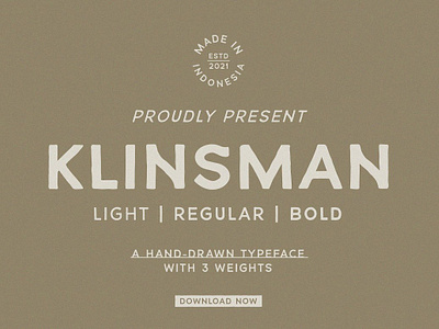 KLINSMAN A Hand-drawn Typeface display font handlettered handmade font klinsman a hand drawn typeface lettering fonts logo template sans serif typeface typography vintage font vintage type