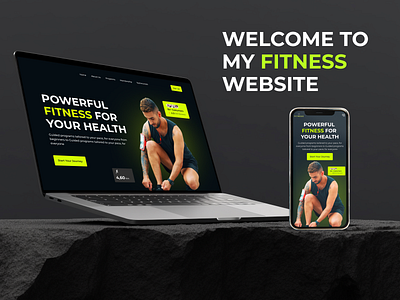 Fitness Website Landing page design fitnessapps fitnesswebsite landing page mobile apps ui ui design uiux user interface