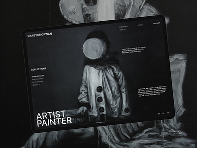 Artist Byungkwan - Aesthetic Modern Fashion Website aesthetic alone artist case study clean dailyui elegant grey kim byungkwan kirikov minimalist modern ui uiux ux web design website website design website designer website layout