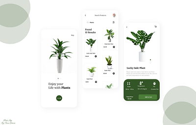 Plant App design figma mobile app nature plant ui ux