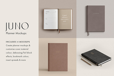 Juno Planner Mockup Collection diary digital planner journal journal mockup journal template juno planner mockup collection mock up mockup mockup bundle notebook notebook mockup notebook template organizer planner planner mockup planner template workbook worksheet