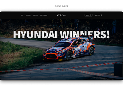 WRC info / Mockup / Web Design app branding design graphic design illustration logo race rally site tv ui ux web wrc