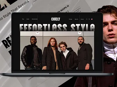 Chicly Website branding design graphic design motion graphics typography ui ui ux ux website