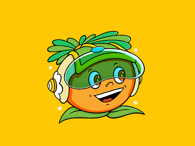 Orange Blossom Citronaut citronaut design florida kawaii knights mascot orange orlando ucf