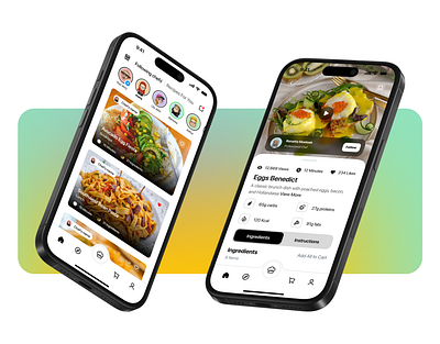 A RECIPE COOKING APP UI/UX app design cooking app graphic design recipe app ui ui ux