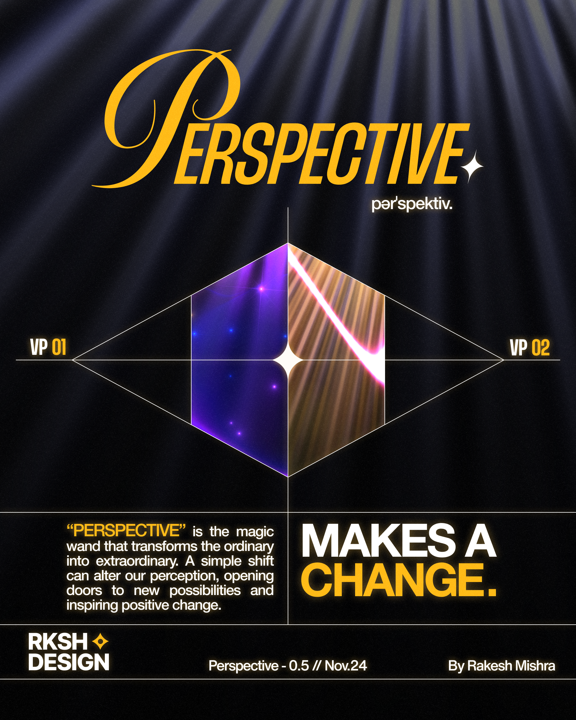 Perspective - Poster Design design fonts graphic design illustration poster poster design typography