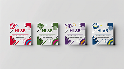 Sticker Designs for HLAB graphic design illustrator mock up stickers