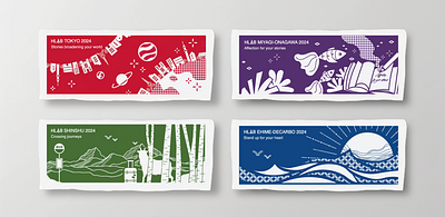 Towel Designs for HLAB graphic design illustrator towel deisgn