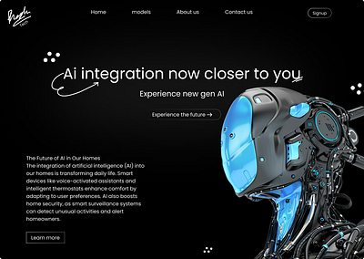 Ai integration website ai app design ui ux website