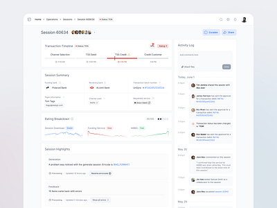 Session Analysis Dashboard for In-House Payment Integration Team 3d animation app branding design figma fintech graphic design illustration logo minimal motion graphics payment sketchapp team ui ux vector webapp website