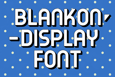 Blankon – Display Font font font sans serif graphic design logo vector