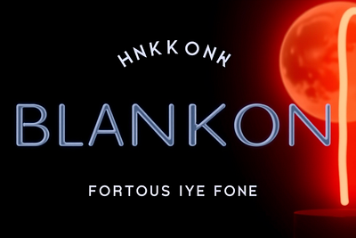 Blankon – Display Font design font font sans serif graphic design