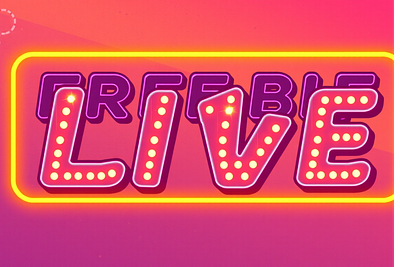 FREEBIE | BRIGHT LIVE - RETRO Font design font font sans serif graphic design logo vector