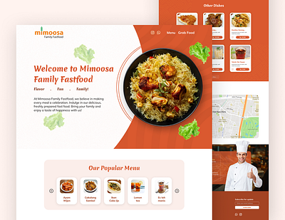 Restaurant Website Design. graphic design restaurant ui uiux website