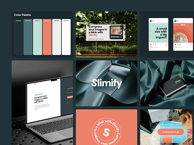 New branding for Slimify – The ultimate image optimization tool app branding colors design figma graphic design logo mobile product saas ui ux web web design