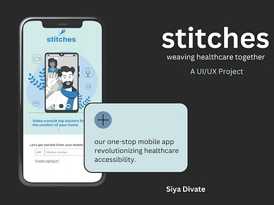 Stitches: A UI/UX Project 3d branding graphic design motion graphics ui