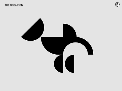 Minimal Animal Orca animal bold clean creative design icon illustration interesting logo minimal modern negative space orca simple smart symbol unique