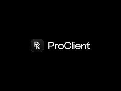 ProClient branding design graphic design logo vector