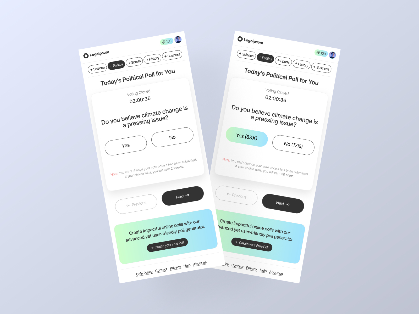 Example of Mobile App UX/UI Design